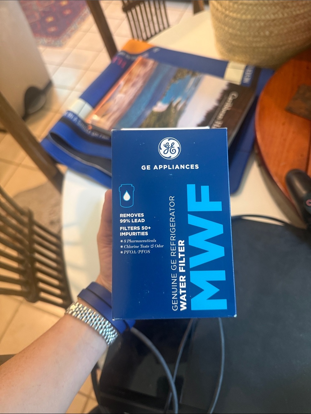 GE Appliances MWF Blue Refrigerator Water Filter